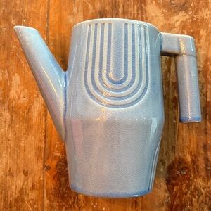 Flora Bunda Blue Glazed Stoneware Watering Can Dec